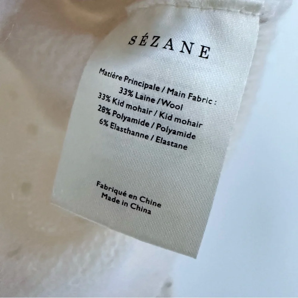 Sezane Lupin Wool Mohair Sweater Sz S - Picture 6 of 7